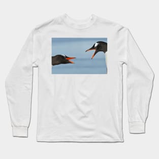 Squabbling Penguins Long Sleeve T-Shirt